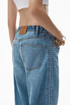 Alexander Wang vintage light indigo logo-embossed balloon jeans