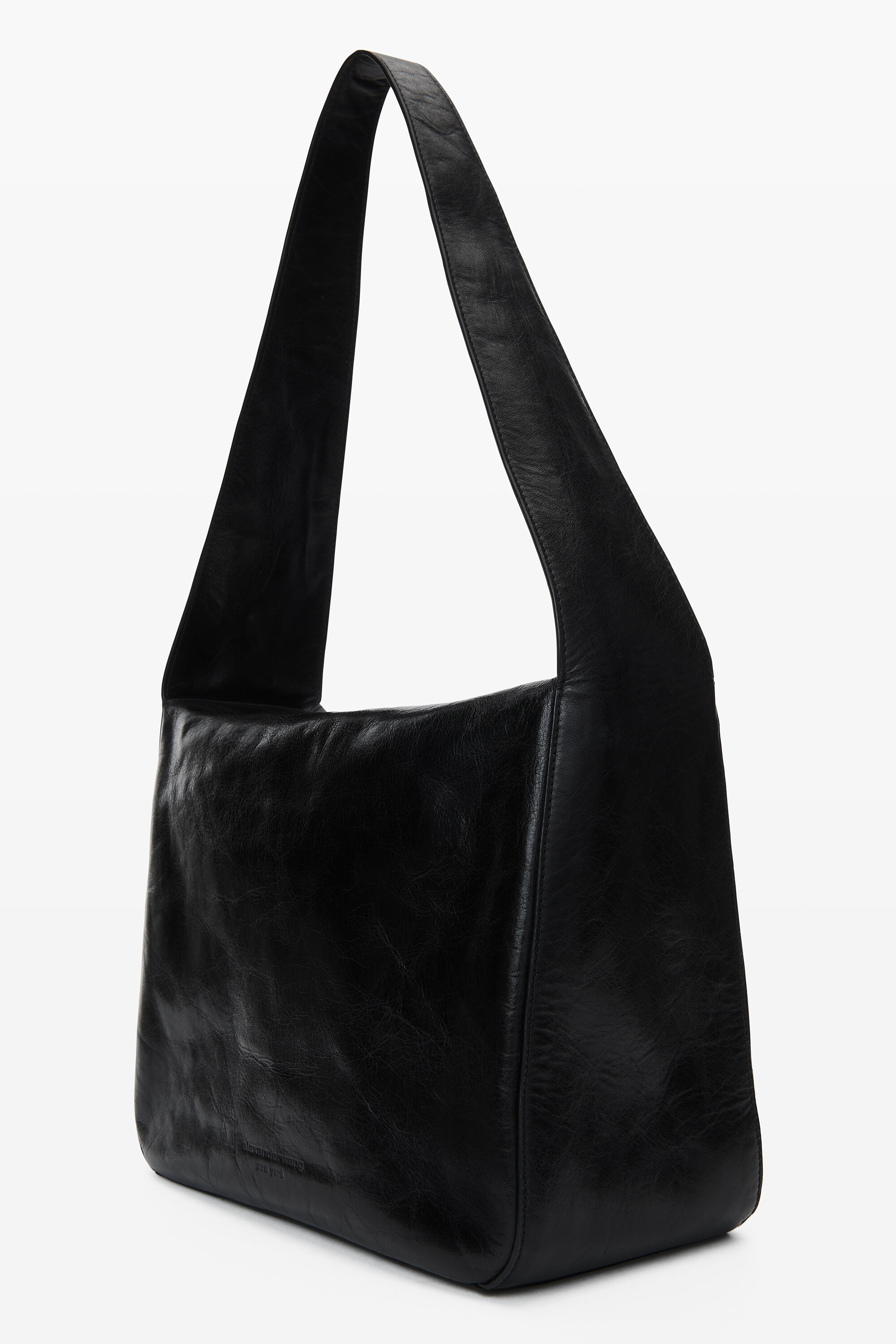 dome medium hobo bag in crackle patent leather