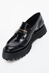 CARTER LOAFER AUS LEDER MIT MITTELHOHEM ABSATZ UND PROFILSOHLE