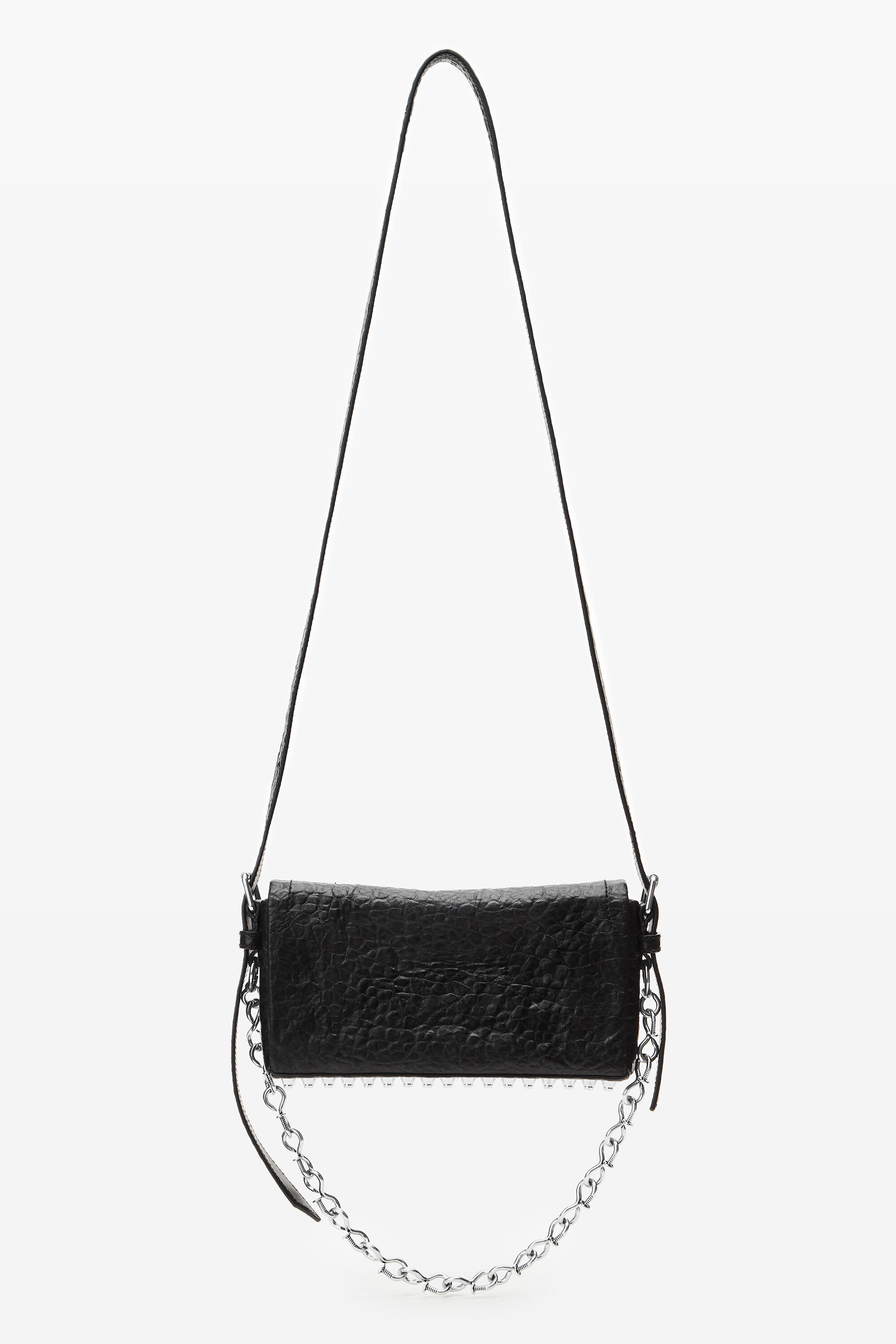 Ricco Slim Flap Bag in BLACK | alexanderwang®