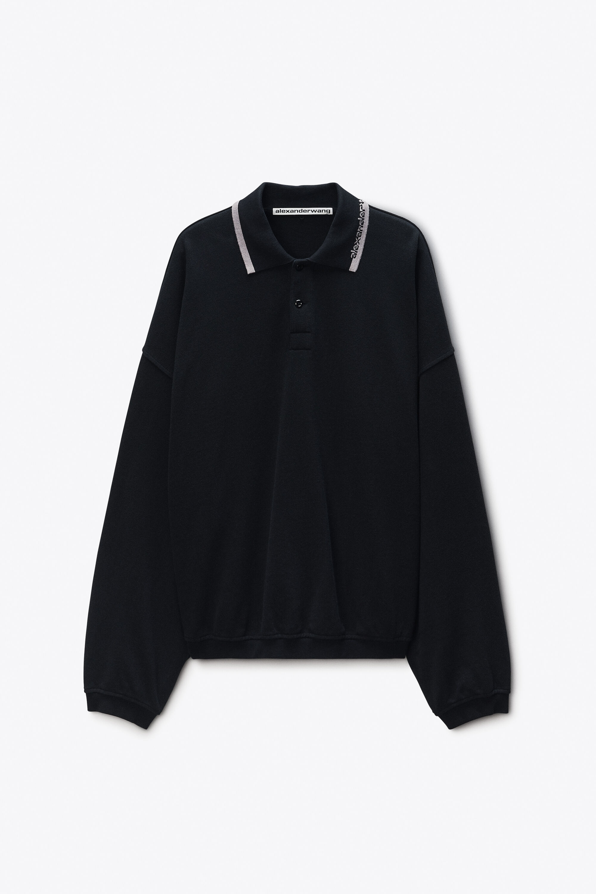 Alexander Wang 切替 ラガーシャツ 長袖 オーバーサイズ XS 6CC1261124001T.jpg?sw=2000