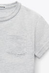 alexander wang essential 平纹针织布短袖 t 恤 light heather grey