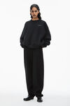 alexander wang 密绒圆领套头衫 black