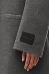 alexander wang 人字斜纹布料长款外套 charcoal melange
