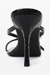 alexander wang dome 85 water snake strappy sandal black