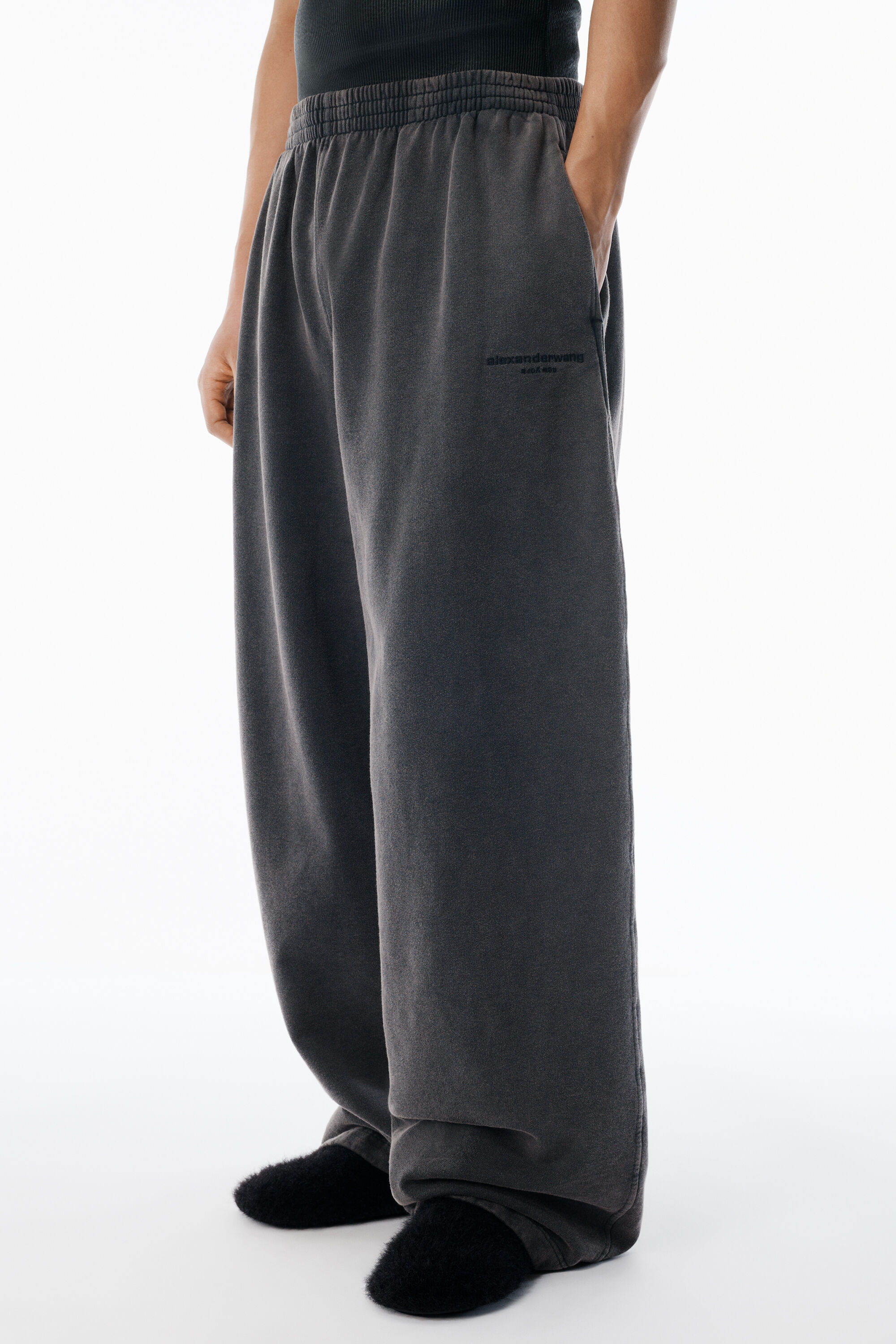 alexanderwang☆関税込み☆ワイドレッグ スウェットパンツ Designer High Waisted Sweatpants | Terry Sweatpants