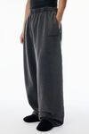 Alexander Wang washed asphalt グレー オーガニックテリー オーバーサイズ スウェットパンツ