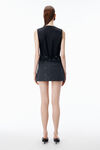Alexander Wang grey tailored vest in wool mohair