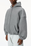 Alexander Wang sidewalk star zip up hoodie in dense fleece
