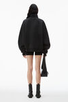 alexander wang 密绒高领套头衫 acid black