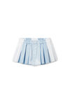 Alexander Wang oxford blue multi cotton oxford boxer short
