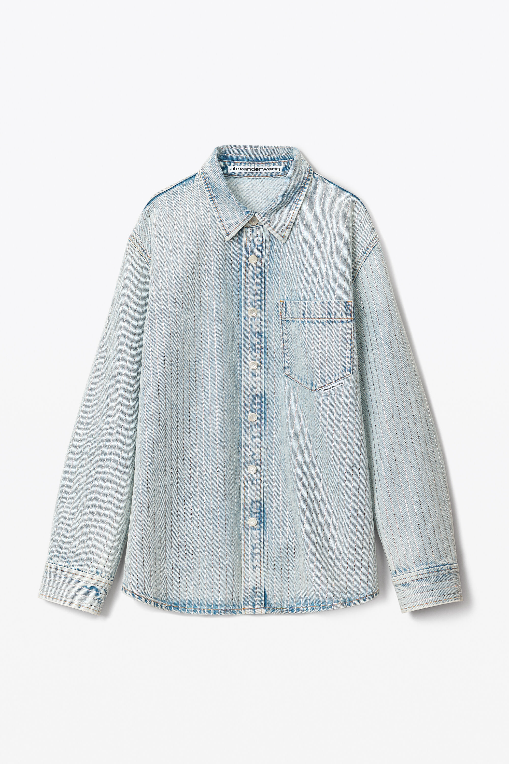 alexanderwang CRYSTAL STRIPE OVERSIZED 