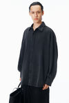 Alexander Wang washed black oversized button down