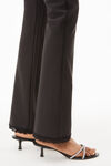 alexander wang lace trim pant in active stretch lycra black
