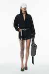 Alexander Wang black boyfriend shirt in cotton