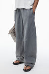 Alexander Wang sidewalk track pant in primal lambskin leather