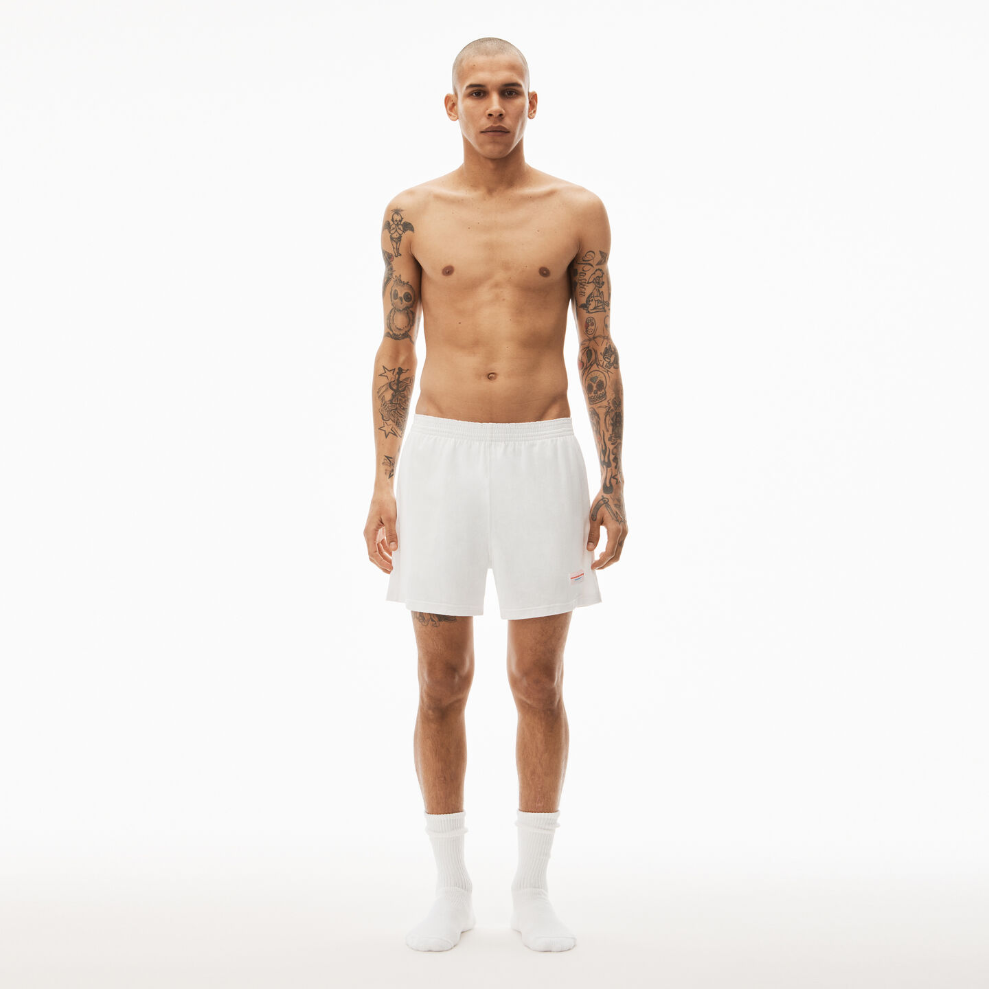 Alexander Wang Short In Cotton Jersey In White