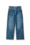 Alexander Wang vintage medium indigo 靛蓝色马克笔印花牛仔裤