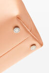 alexander wang heiress medium pouch in satin faded neon orange