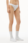 alexander wang string en jersey côtelé heather grey