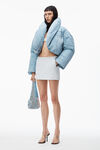 alexander wang spike small hobo bag in studded leather vintage medium indigo