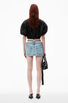 Alexander Wang vintage faded indigo mini skirt with pre-styled logo thong