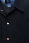 alexander wang camicia oversize in twill di cotone con taschino black