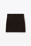 alexander wang 密织提花超短裙 black