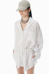 Alexander Wang white/black black & white pre-styled pajama romper