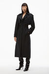 alexander wang 棉质精裁徽标风衣 black