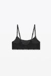 alexander wang bandeau bra in athletic mesh black