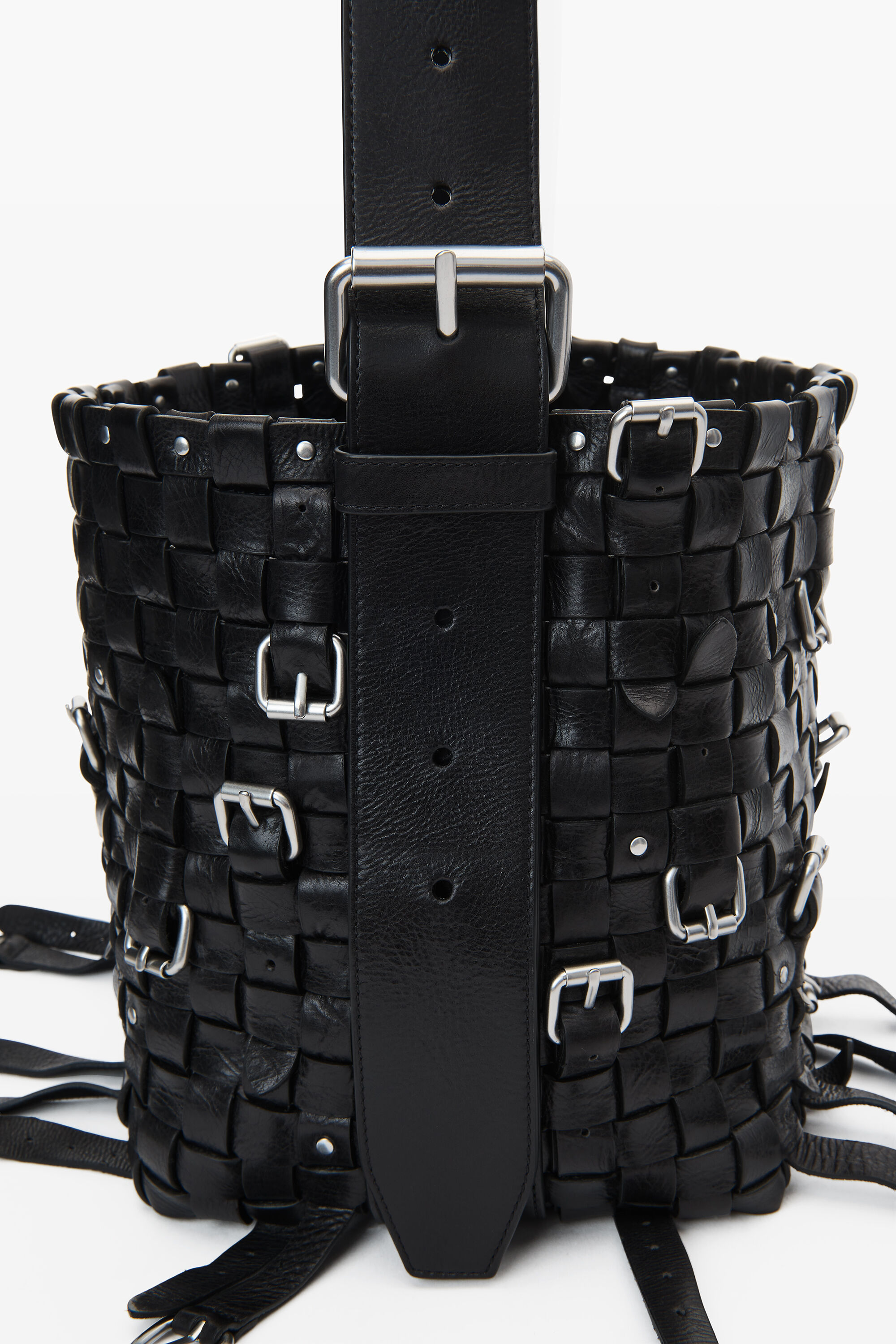 lock medium crackle leather hobo