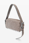Alexander Wang grey ricco mini crossbody bag in nubuck leather