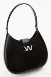 alexander wang w legacy 皮革大号流浪包 black