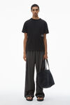 Alexander Wang acid black unisex acid wash tee in high twist jerseyâ