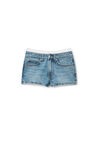 Alexander Wang vintage light indigo high-rise mini short in cotton denim