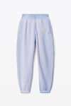alexander wang puff logo sweatpant in structured terry easter egg