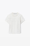 Alexander Wang vintage white white cotton shrunken logo tee