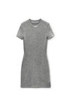 Alexander Wang heather grey grey wool-blend hotfix dress