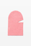 alexander wang logo balaclava in compact deboss prism pink
