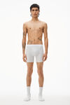 alexander wang 罗纹平纹布平角内裤 heather grey