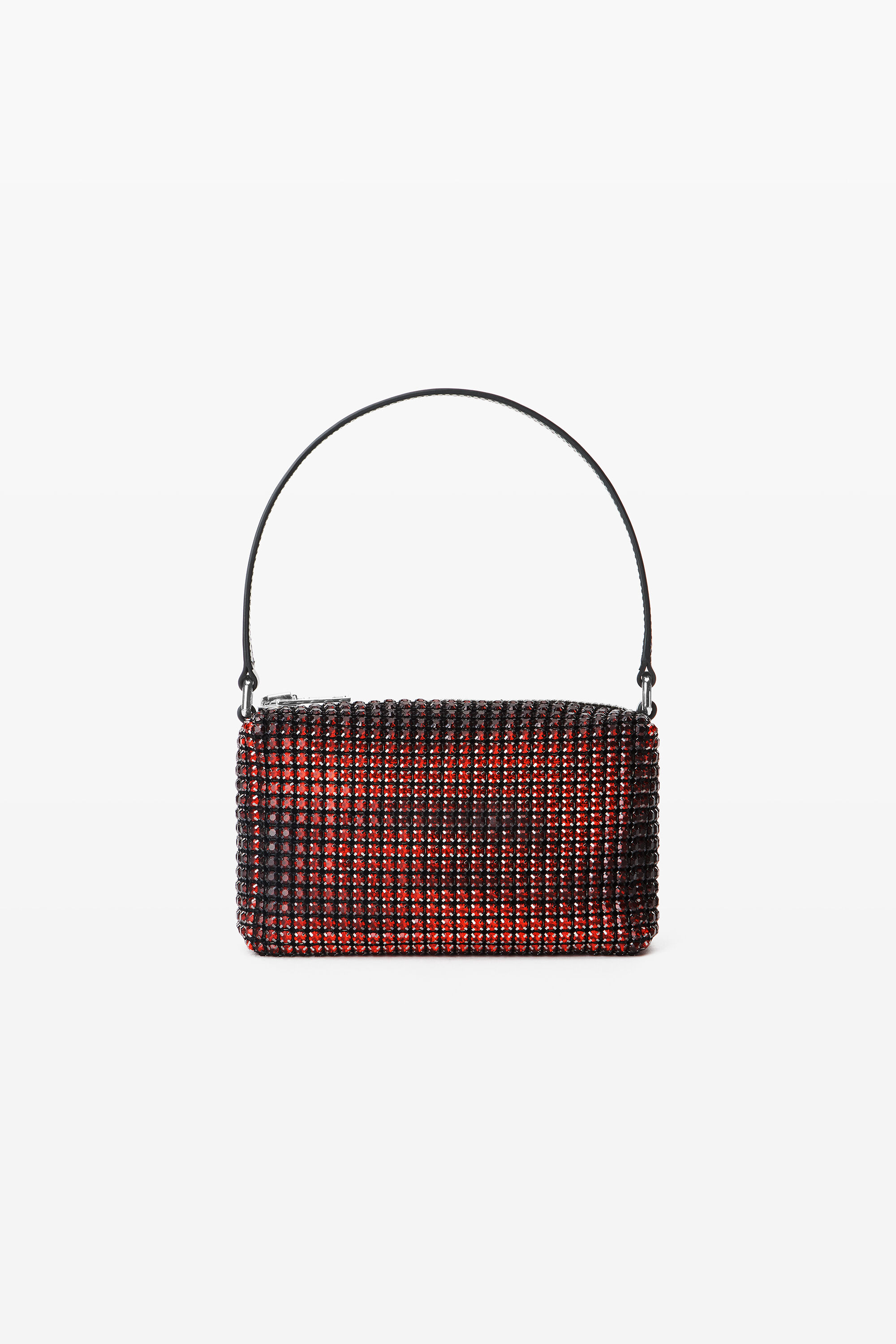 クラッチバッグ Alexander Wang FW25 HEIRESS MEDIUM POUCH (2019P0813J 100) Heiress Medium Pouch in RED/BLACK | alexanderwang®