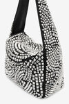 alexander wang spike medium hobo bag in studded leather black