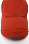 Alexander Wang washed red unisex logo cotton baseball cap