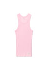 alexander wang tank in ribbed cotton light pink