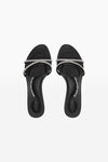 alexander wang dahlia 50 水晶凉鞋 black/clear