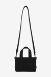 alexander wang ryan mini tote bag in rib knit black
