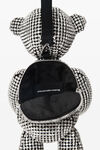 Alexander Wang white/red beiress crystal mesh wristlet
