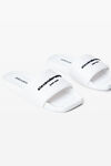 Alexander Wang white aw pool slide in nylon