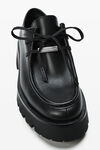 Alexander Wang black colt lace-up loafer in leather